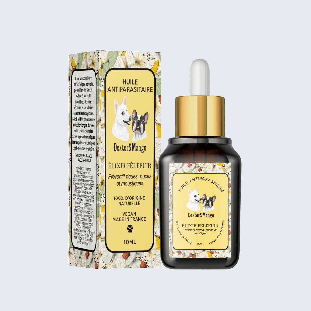 Repousse tiques, puces et moustiques grâce à cette huile 100% bio aux actifs végétaux. Efficace, naturelle et douce pour la peau.