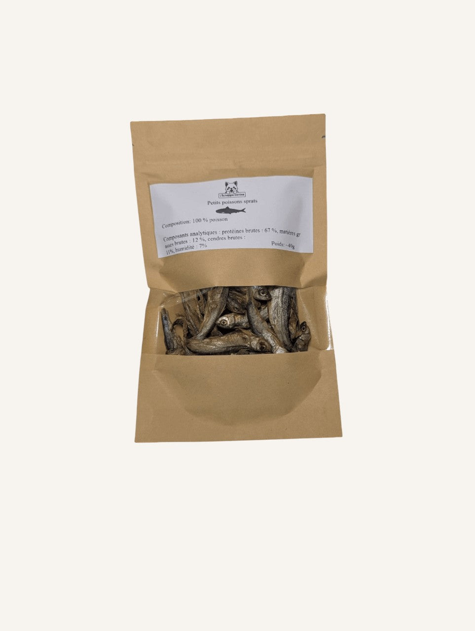 Poissons Sprat Naturels pour Chien | Friandises Riches en Oméga 3