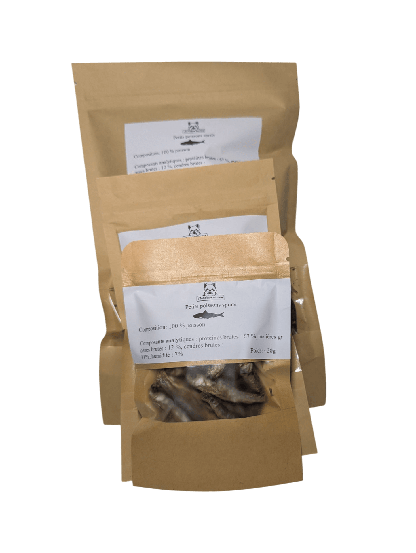 Poissons Sprat Naturels pour Chien | Friandises Riches en Oméga 3