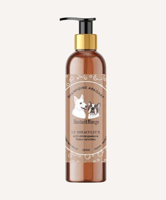 Shampoing anti démangeaison chien liquide : Le Miraculeux