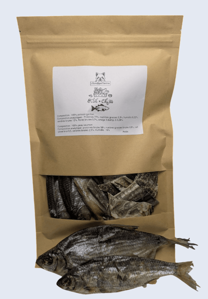 Fish & "Chips" pour chien – Snack naturel au poisson