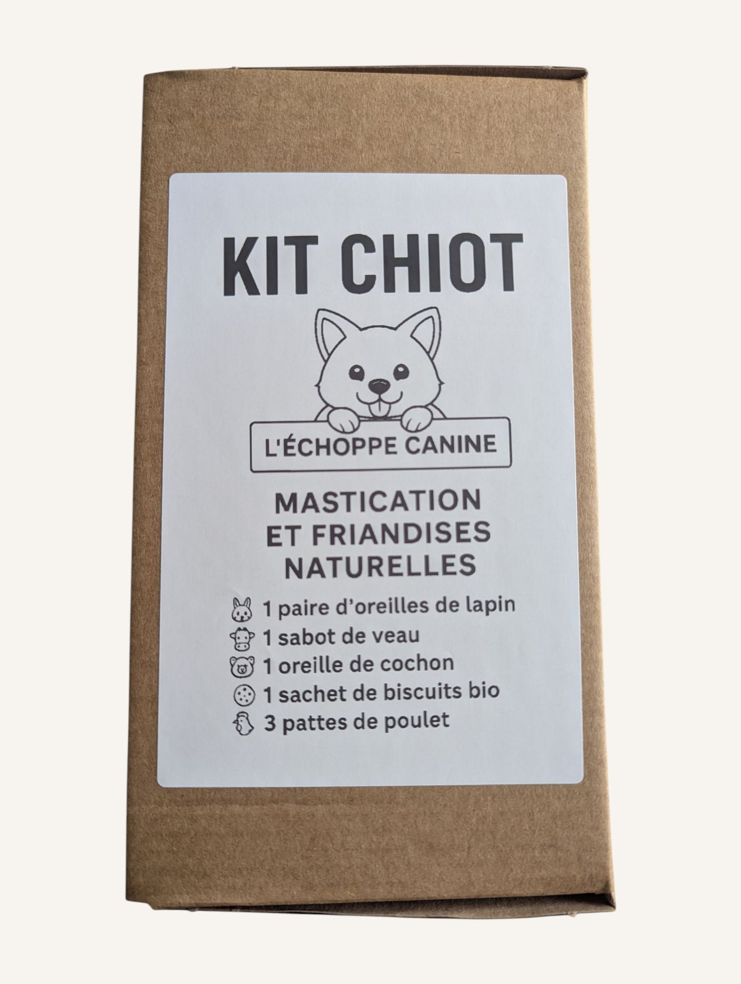 Kit chiot – Friandises naturelles et variées pour jeune chien